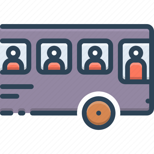 Children, go to school, safety, school, school bus, student, student sitting in the bus icon - Download on Iconfinder