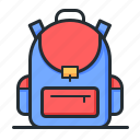 backpack, satchel, schoolbag, education