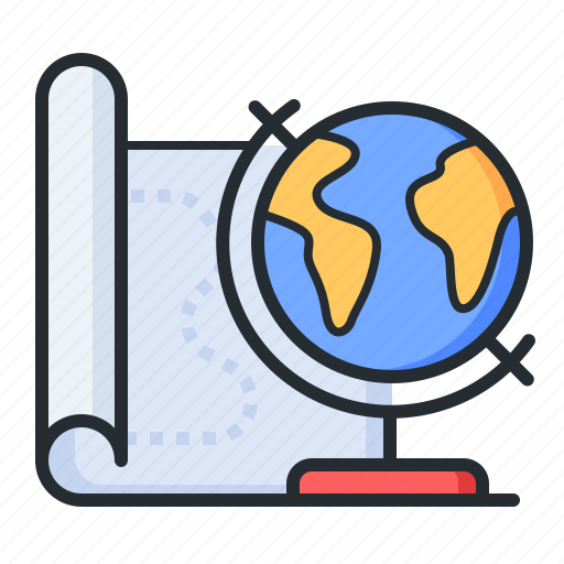 Geography, globe, map, education icon - Download on Iconfinder