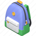 backpack, school, bag, education 