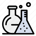 flask, lab, science, tube