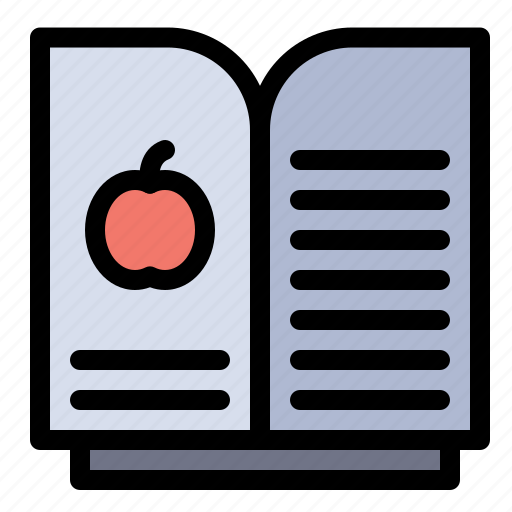Apple, book, science icon - Download on Iconfinder