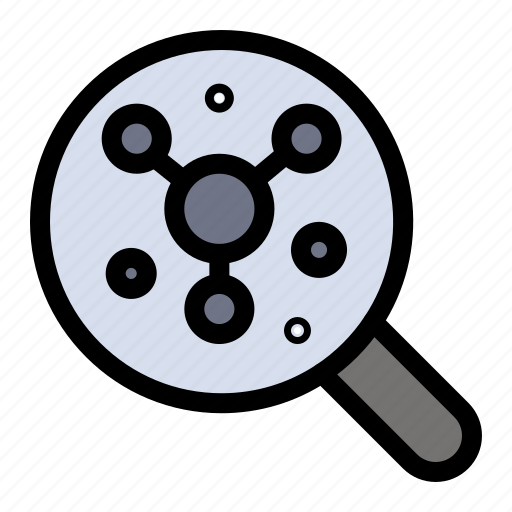 Atom, molecule, science, search icon - Download on Iconfinder