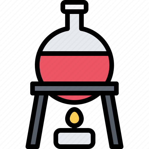 Burner, chemistry, fire, flask, laboratory, physics, science icon - Download on Iconfinder