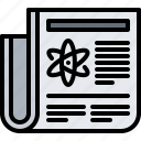 atom, chemistry, laboratory, news, newspaper, physics, science