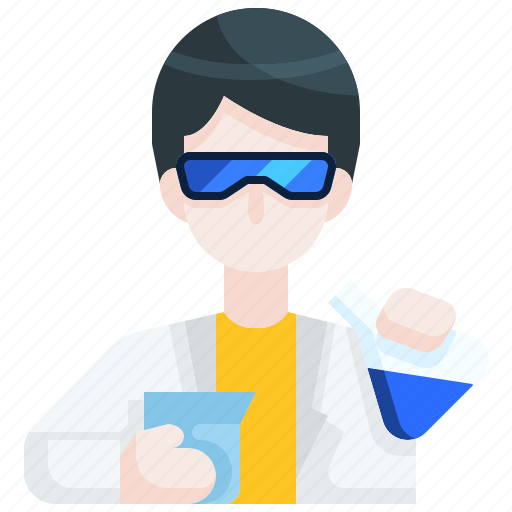 Avatar, chemical, flask, job, laboratory, man, scientist icon - Download on Iconfinder