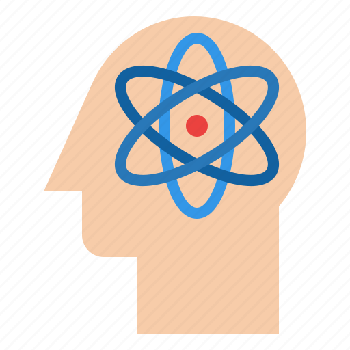 Atom, head, human, science icon - Download on Iconfinder