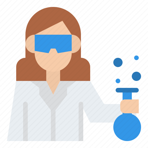 Laboratory, science, scientist, woman icon - Download on Iconfinder
