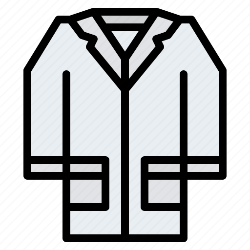 Cloth, coat, lab, science, tool icon