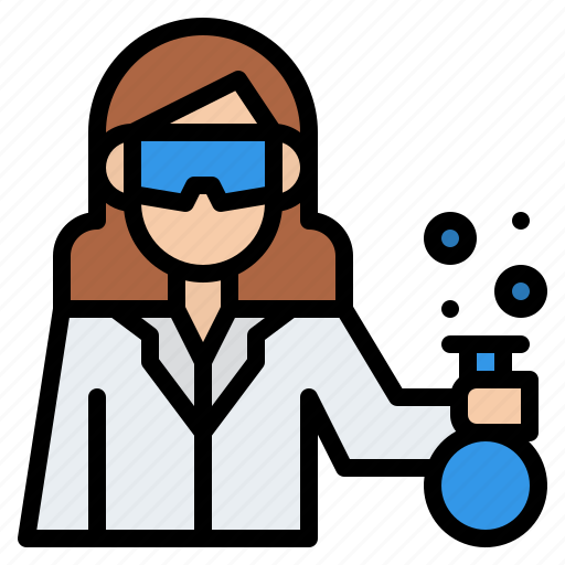 Laboratory, science, scientist, woman icon - Download on Iconfinder