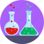 laboratory, science, experiment, round flask, chemistry, volumetric flask, chemical 