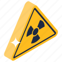 radiation warning, radiation alert, radioactive symbol, radiation attention, radiation sign 