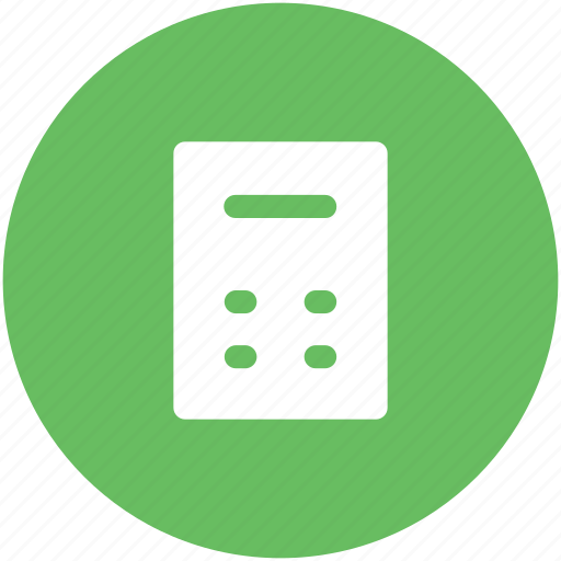 Accounting, adding machine, calc, calculating machine, calculation, calculator, digital calculator icon - Download on Iconfinder