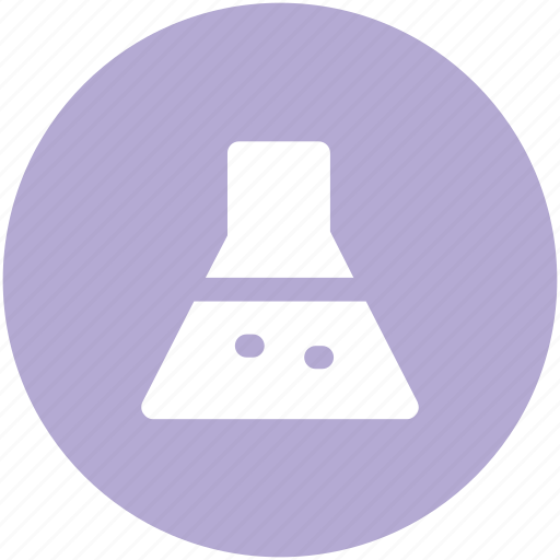 Conical flask, elementary flask, erlenmeyer flask, flask stand, lab accessories, lab equipment, lab flask icon - Download on Iconfinder