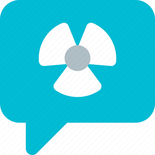Nuclear, chat, science, bubble icon - Download on Iconfinder