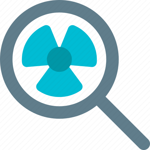Nuclear, search, science, magnifier icon - Download on Iconfinder