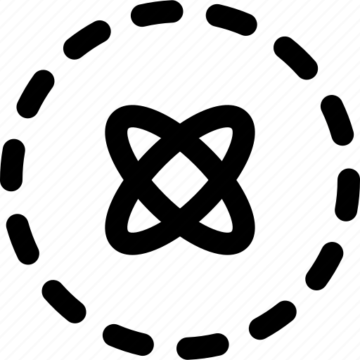 Atom, dash, science, chemistry icon - Download on Iconfinder