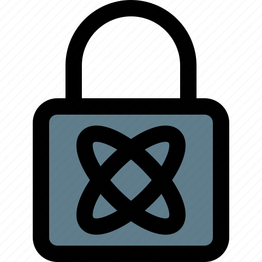 Atom, lock, science icon - Download on Iconfinder