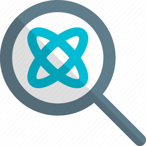 Atom, search, science icon - Download on Iconfinder