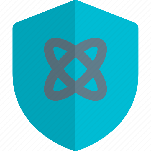 Atom, shield, science icon - Download on Iconfinder
