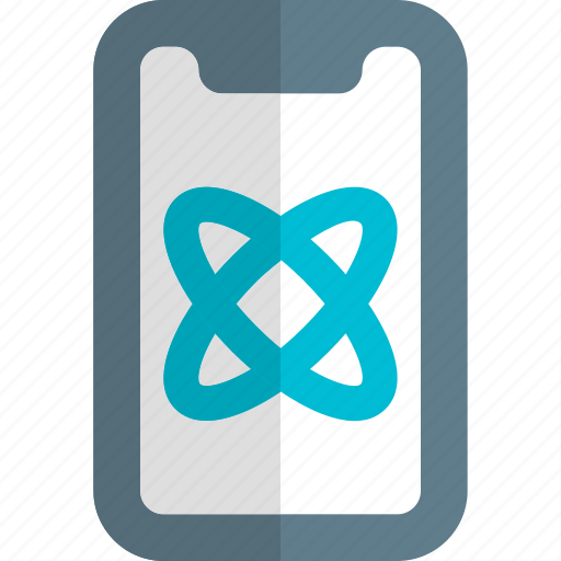 Atom, smartphone, science icon - Download on Iconfinder