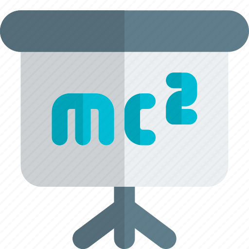 Mc2, presentation, science icon - Download on Iconfinder