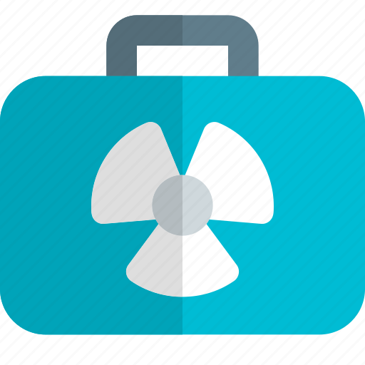 Nuclear, suitcase, science icon - Download on Iconfinder