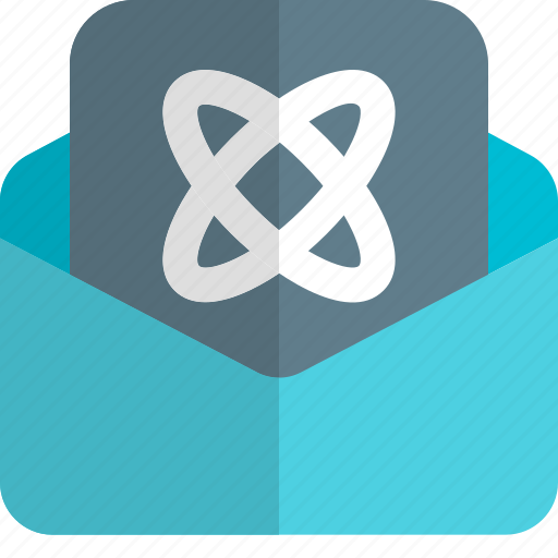 Open, atom, message, science icon - Download on Iconfinder