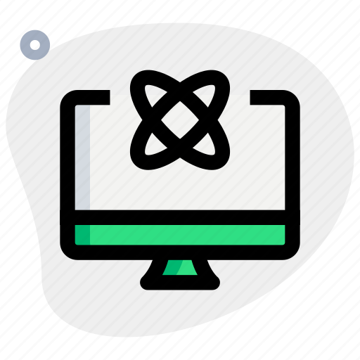 Atom, science, desktop, screen icon - Download on Iconfinder