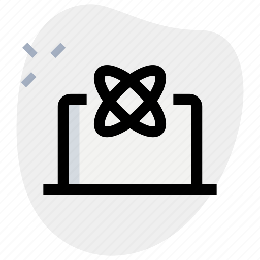 Atom, laptop, science icon - Download on Iconfinder