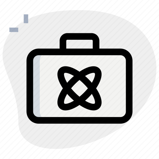Atom, suitcase, science icon - Download on Iconfinder