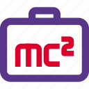 mc2, suitcase, science