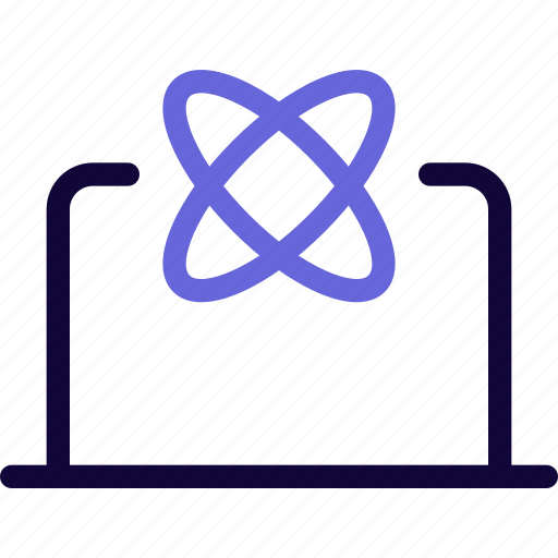 Atom, laptop, science icon - Download on Iconfinder