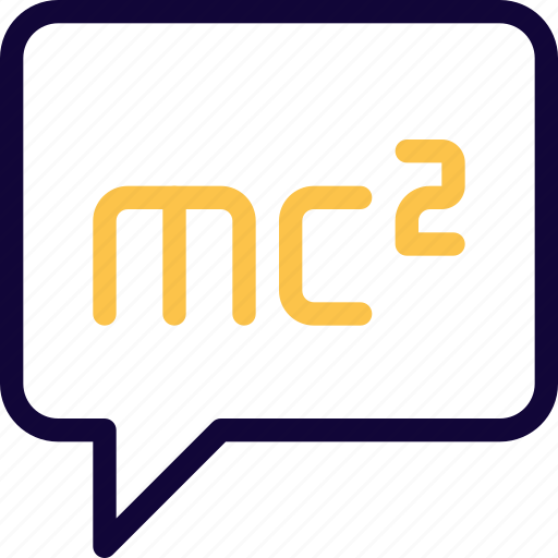 Mc2, chat, science icon - Download on Iconfinder