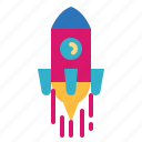 rocket, ship, space, transport