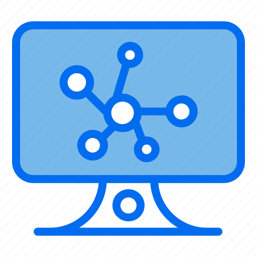 Computer, atom, research, electron, molecule, science icon - Download on Iconfinder