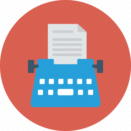 Office, paper, stenographer, typewriter, typing icon - Download on Iconfinder
