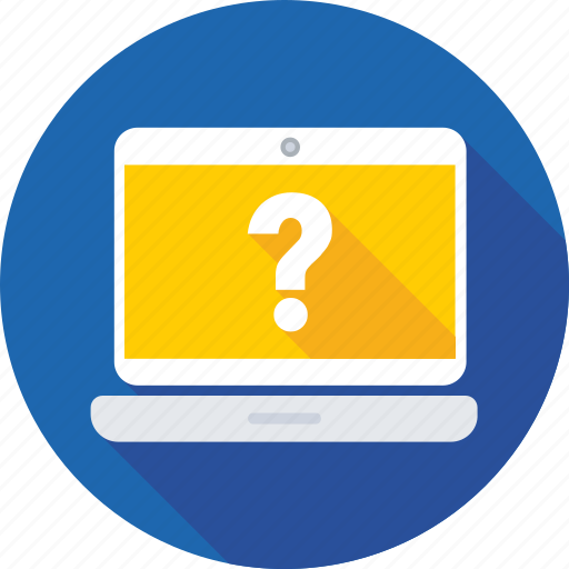 Faq, laptop, notebook, question, questioner icon - Download on Iconfinder