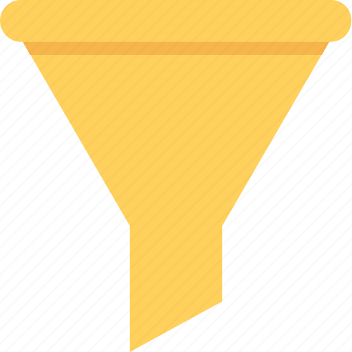Cone, filter, filtering, funnel, pipe icon - Download on Iconfinder