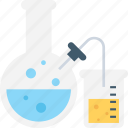 beaker, chemical, flask, laboratory, research