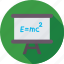 easel board, einstein formula, emc2, formula, scientific formula 