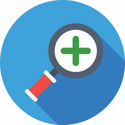 Magnifier, magnifying lens, search, zoom, zoom in icon - Download on Iconfinder