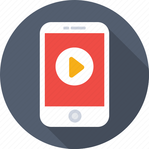 Media player, mobile, mobile media, mobile video, play video icon - Download on Iconfinder