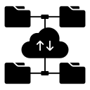 cloud, folder, transfer, exchange, transmission, sync, synchronization