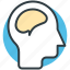 brain, head, human brain, human head, think symbol 