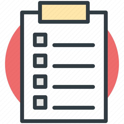 Checklist, clipboard, document, form, questionnaire icon - Download on Iconfinder