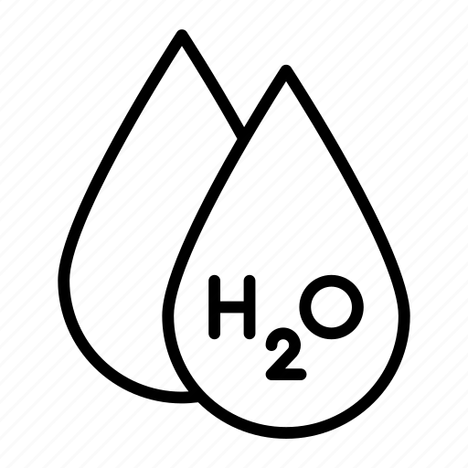 Mulecule, h2o, formula, water icon - Download on Iconfinder