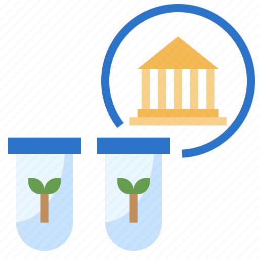 Bank, education, flask, gene, science, technology icon - Download on Iconfinder