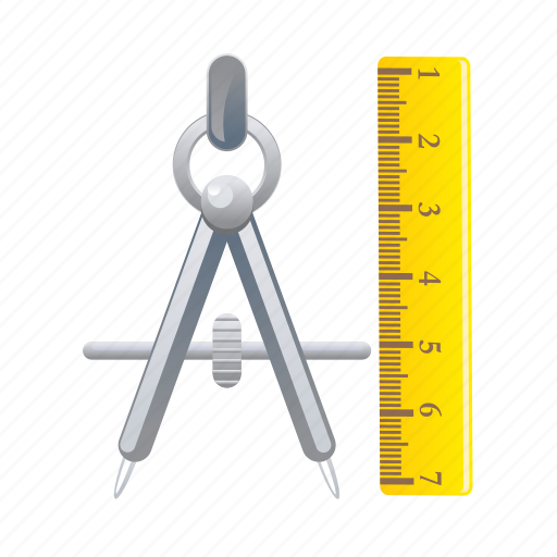Divider, ruler, equipment, measure, tool icon - Download on Iconfinder
