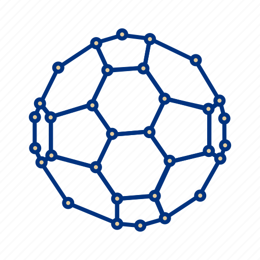 Buckyball, carbon, ellipsoid, fullerene, graphite, molecule, tube icon - Download on Iconfinder